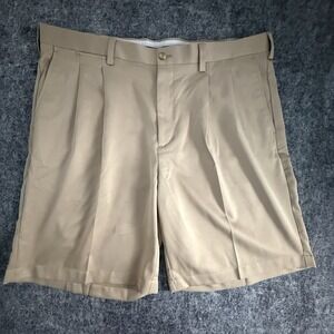 Callaway Golf Shorts Mens 40 Khaki Performance Flat Front Stretch Casual 10"